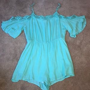 Turquoise Mint Romper